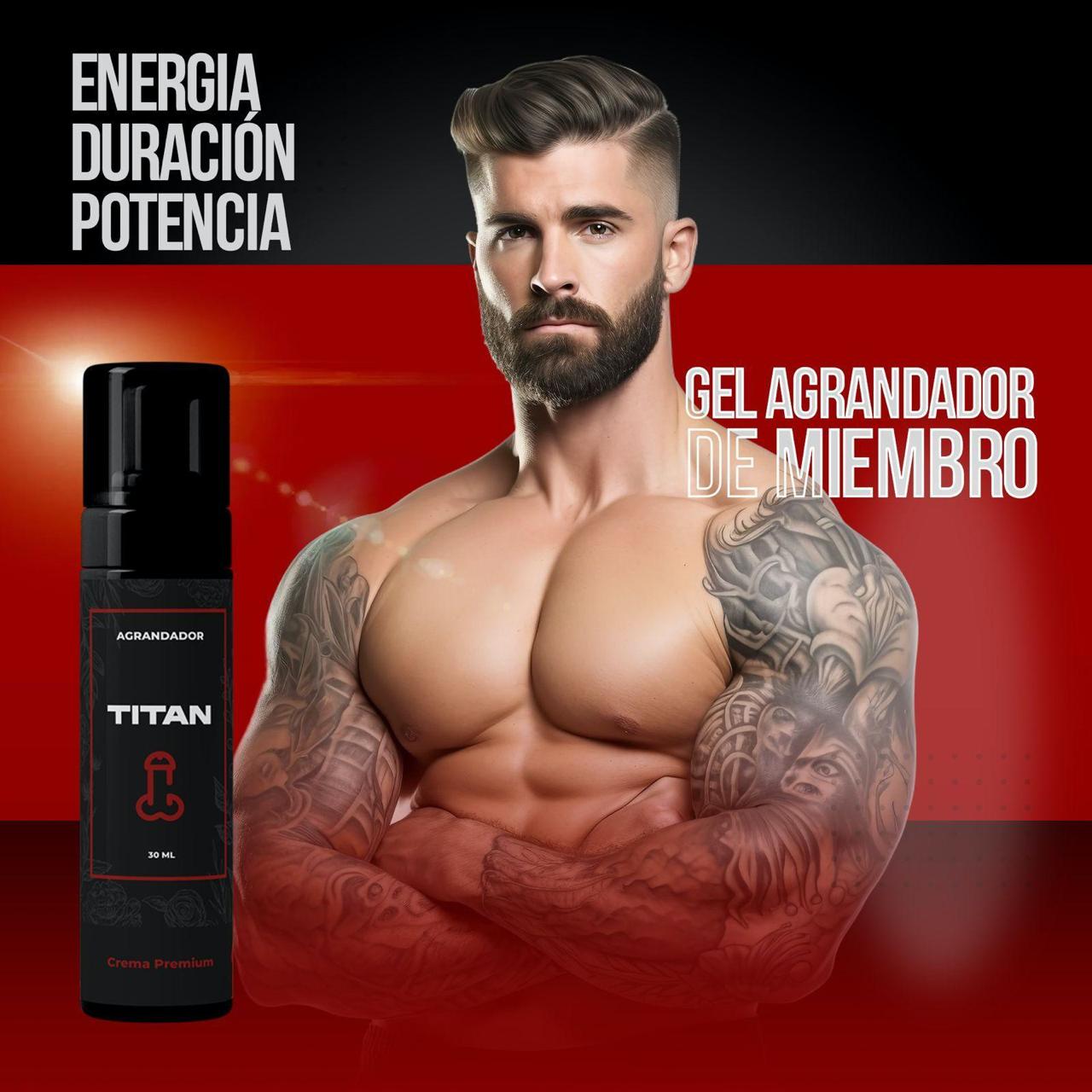 TITAN GEL™ 2x1  ¡Confianza Masculina y Rendimiento Mejorado! 🔥