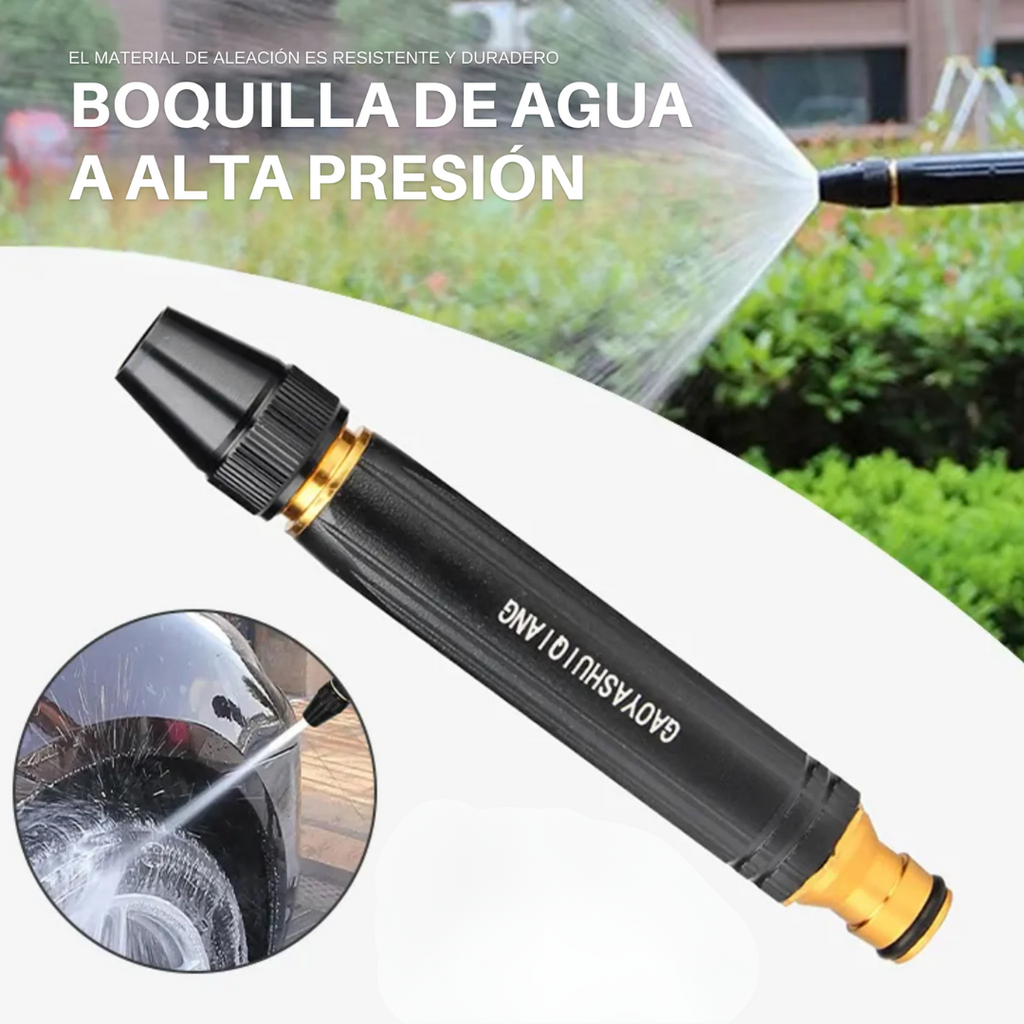 2x1 Boquilla de Alta Presión™ – Convierte tu Manguera en un Hidrolavador Portátil