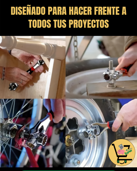 2x1 Power-Max™️ ORIGINAL LLAVE INGLESA MULTIUSOS 48 EN 1