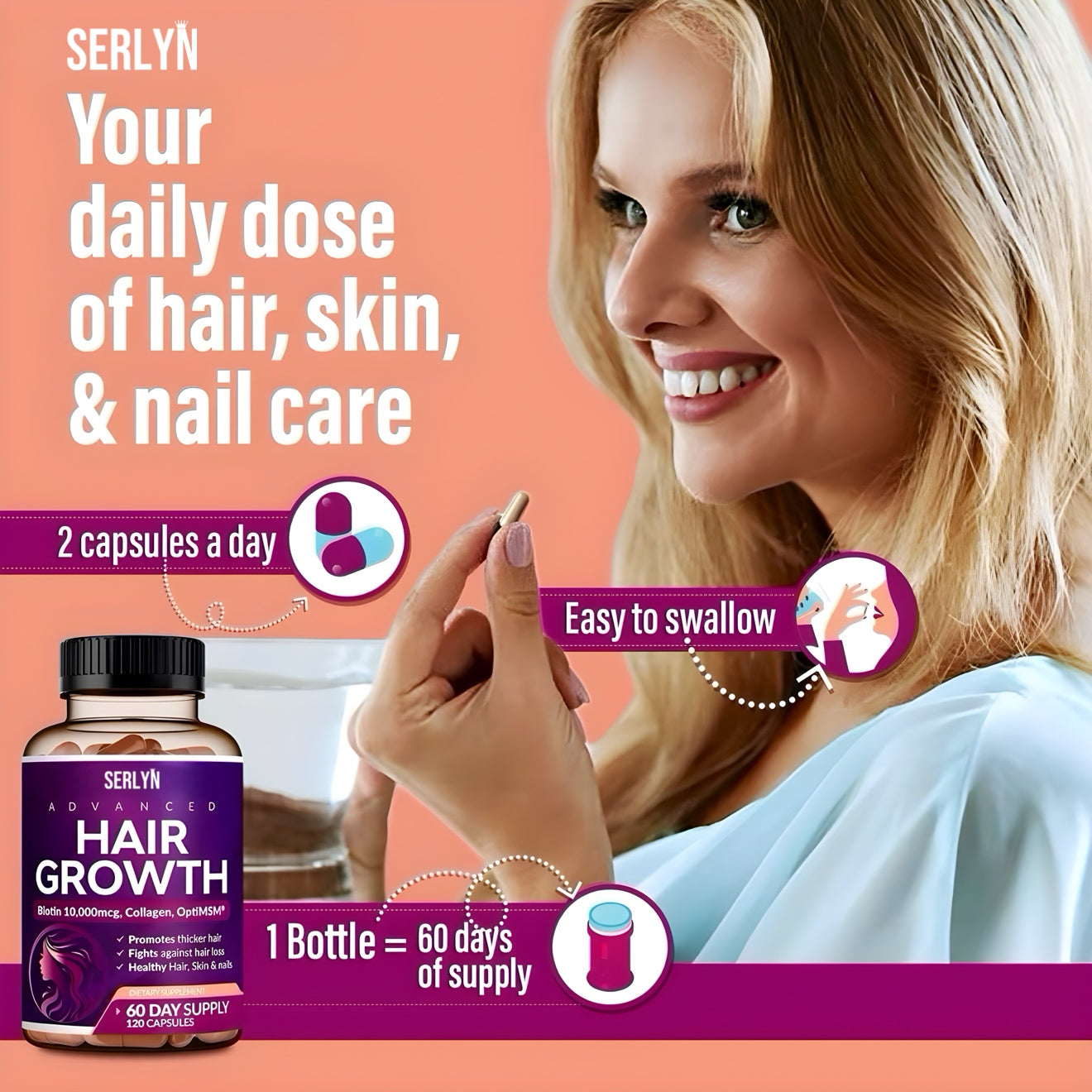 Crecimiento Capilar Avanzado para Mujeres + Envío Gratis