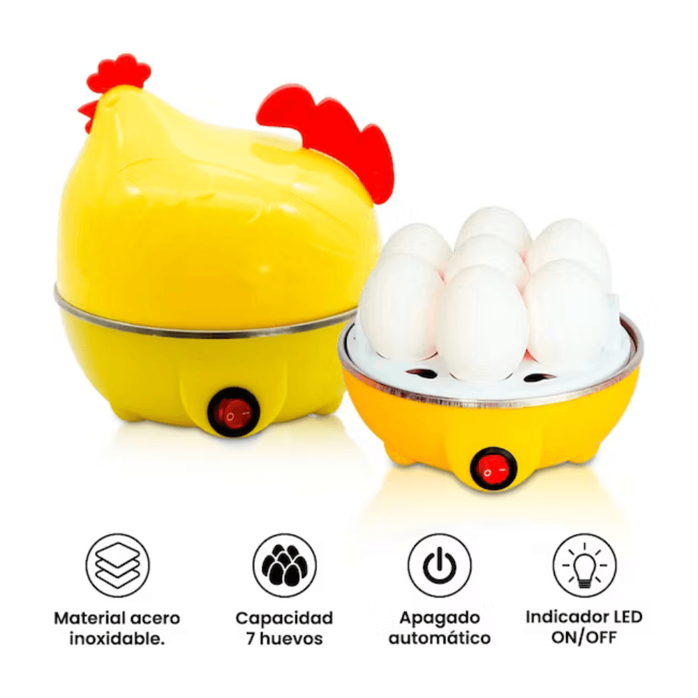 Gallinita Express™ - Hervidora Eléctrica De Huevos