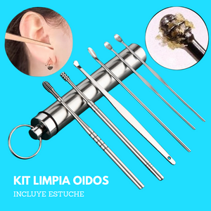 Kit Limpiador de Oídos Profesional - Con Estuche Portátil